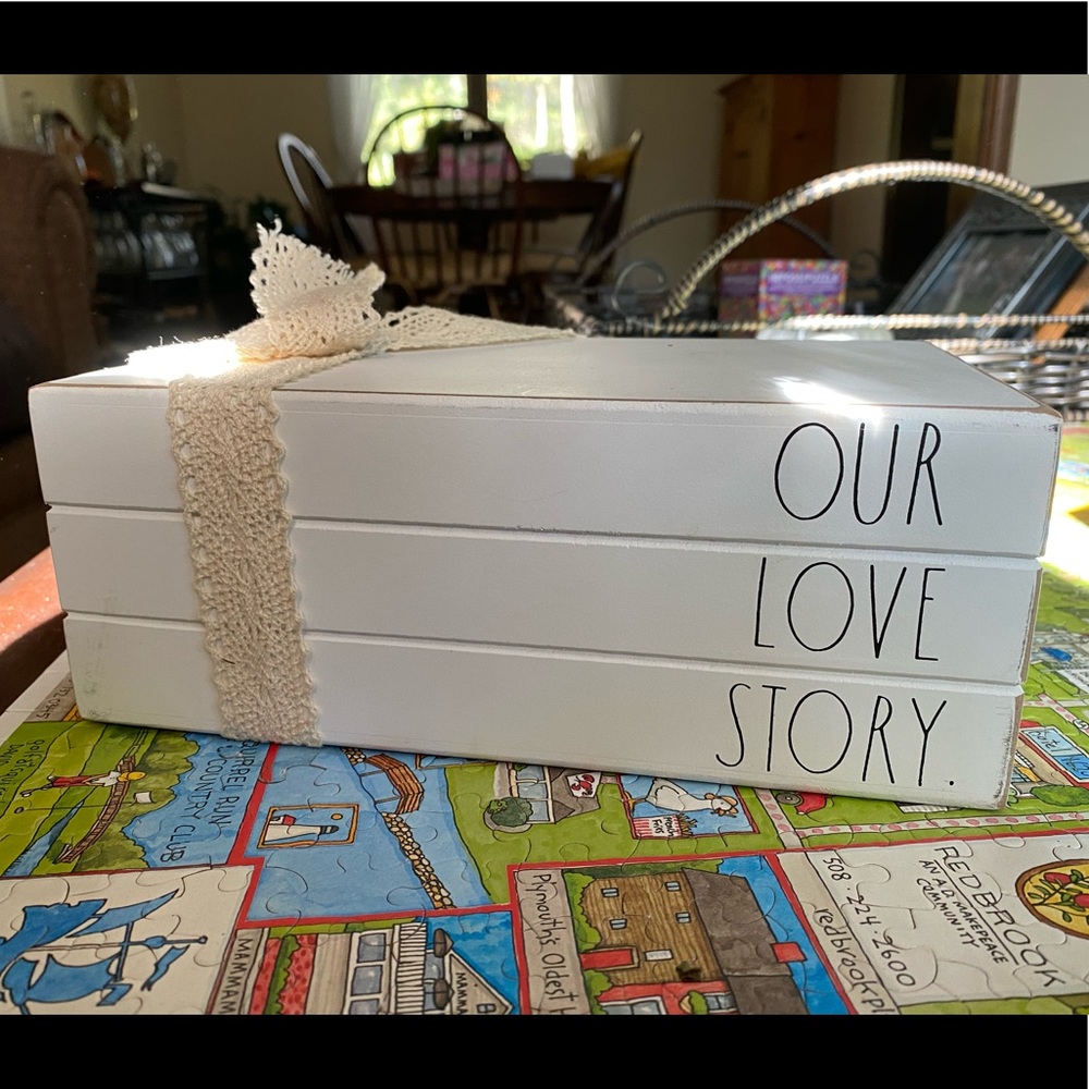 Rae Dunn Our Love Story Faux Books